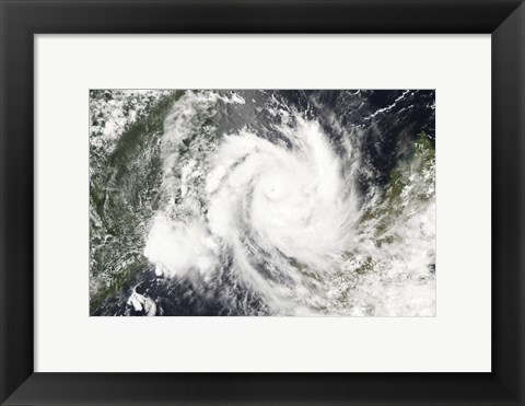 Framed Tropical Cyclone Jokwe Print