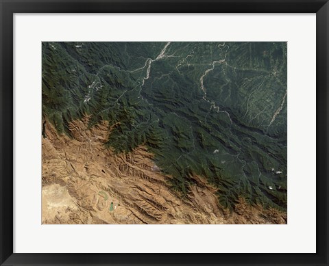 Framed Andes Mountains Print