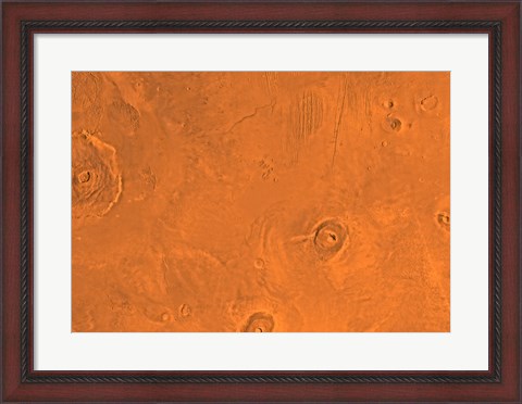 Framed Tharsis Region of Mars Print
