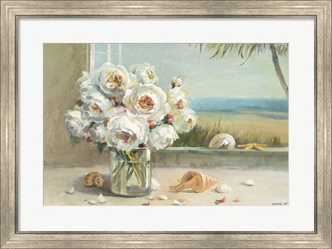Framed Coastal Roses Print