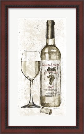 Framed Pencil Wine II Print