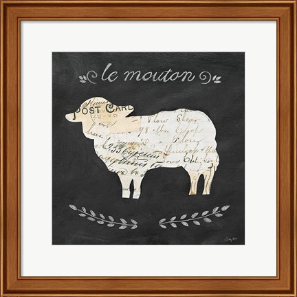 Framed Le Mouton Cameo Sq Print