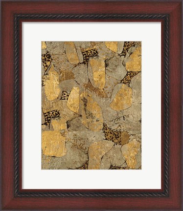 Framed Gilded Stone Gold II Print