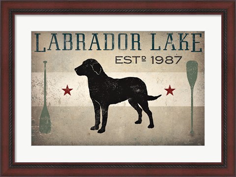 Framed Labrador Lake Print