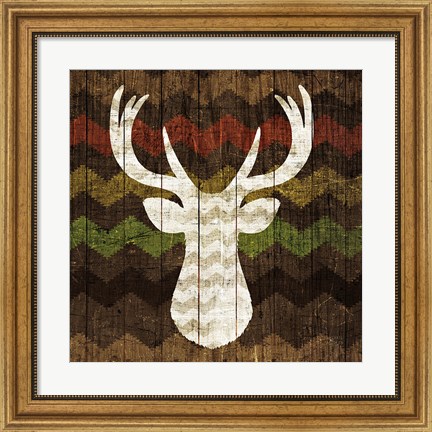 Framed Southwest Lodge - Deer II Print