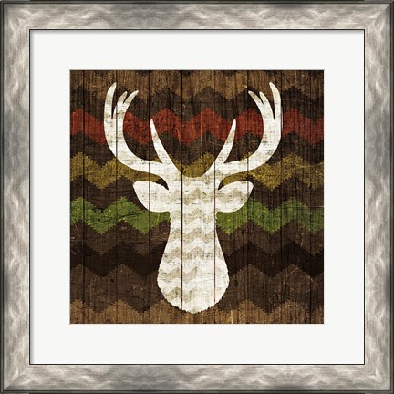Framed Southwest Lodge - Deer II Print