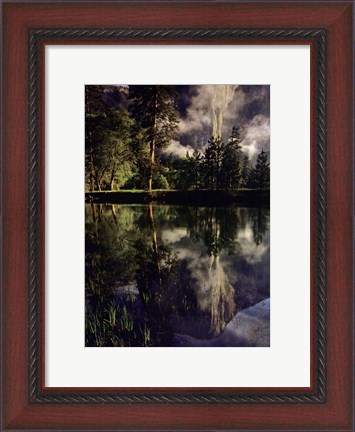 Framed Giant El Capitan reflection, Yosemite National Park, California Print