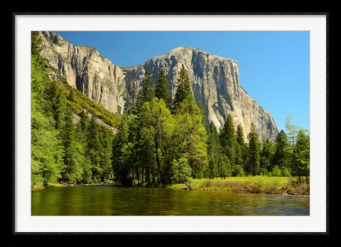 Framed Merced River on the Valley Floor, Yosemite NP, California Print