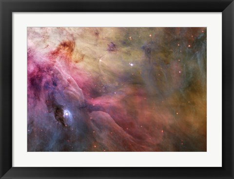 Framed Abstract Art Found in the Orion Nebula Print