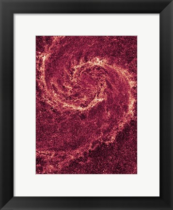 Framed Hubble NICMOS Infrared Image of M51 Print