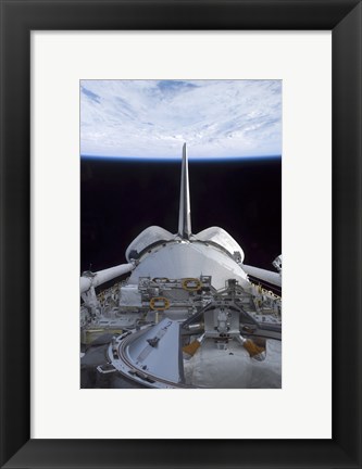 Framed Space Shuttle Discovery&#39;s Cargo Bay Print