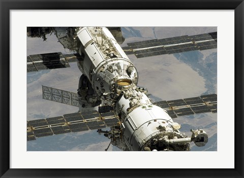 Framed Close Up View of International Space Station Print