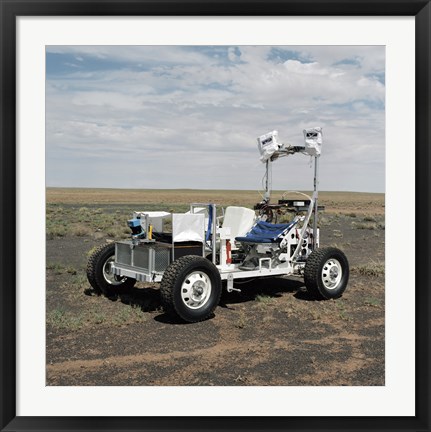 Framed View of a 1-G Lunar Rover Vehicle Print