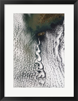 Framed Cloud Vortices off Cheju Do, South Korea Print