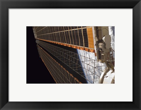 Framed Solar Array Wing on the International Space Station Print