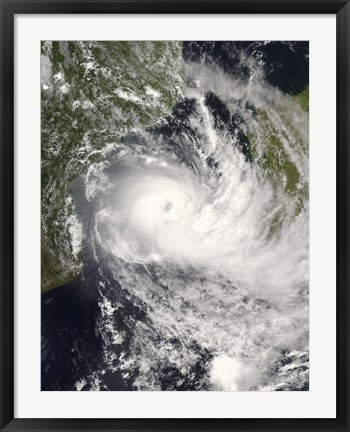 Framed Tropical Cyclone Jokwe in the Mozambique Channel Print