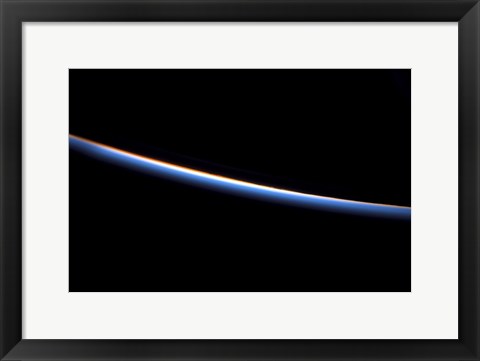 Framed Airglow Layers at Earth&#39;s horizon Print