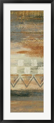 Framed Siena Geometric Panel I Print