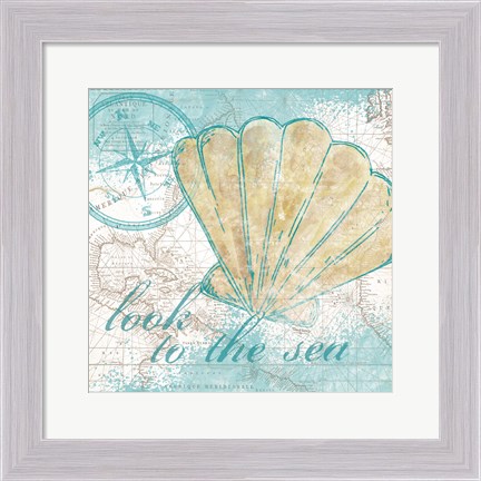 Framed Look to the Sea I Print