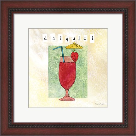 Framed Tropical Cocktails I Print