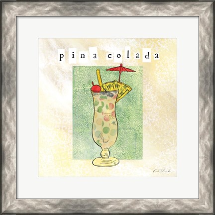 Framed Tropical Cocktails II Print