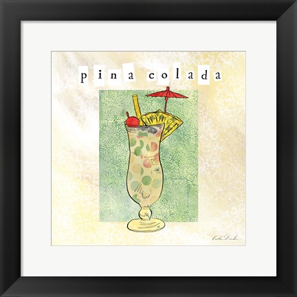 Framed Tropical Cocktails II Print