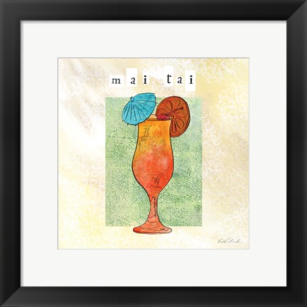 Framed Tropical Cocktails IV Print