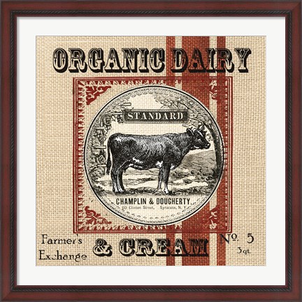 Framed Organic Farm III Print