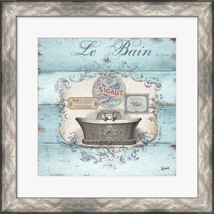 Framed Rustic French Bath II Print