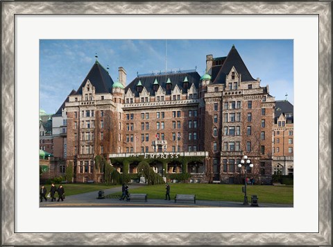 Framed Fairmont Empress Hotel, Victoria, Vancouver Island, British Columbia, Canada Print