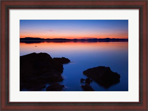 Framed Canada, BC, Salt Spring Island, Beddis Beach Dawn Print