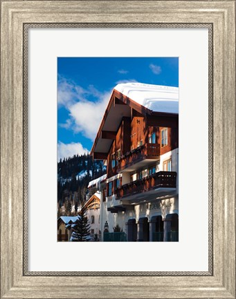 Framed British Columbia, Sun Peaks Resort, ski lodges Print