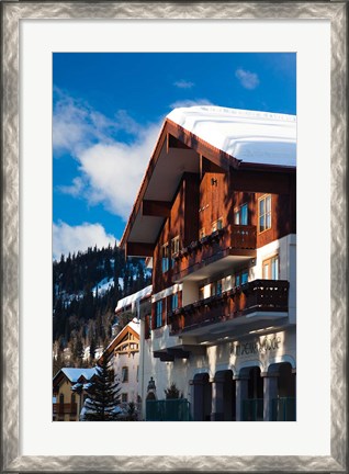 Framed British Columbia, Sun Peaks Resort, ski lodges Print