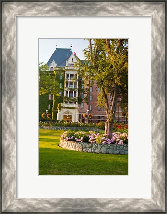 Framed British Columbia, Victoria, Empress Hotel Gardens Print
