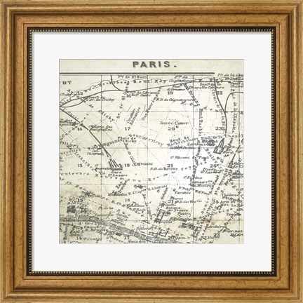 Framed All About Paris IV Print