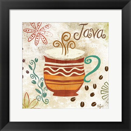 Framed Colorful Coffee II Print