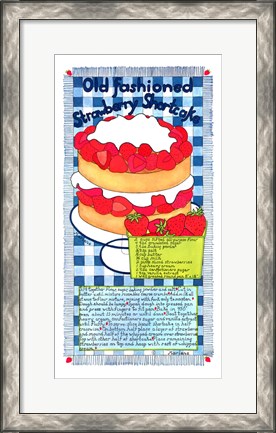 Framed Old Fashioned Strawberry Shortcake Print