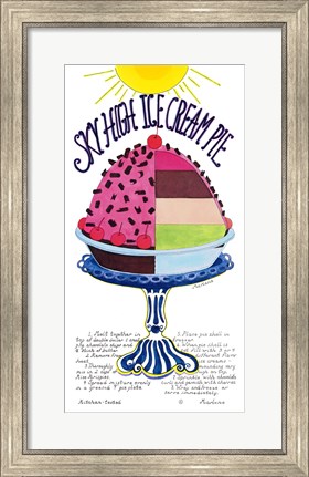 Framed Sky High Ice Cream Pie Print