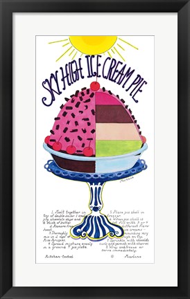 Framed Sky High Ice Cream Pie Print