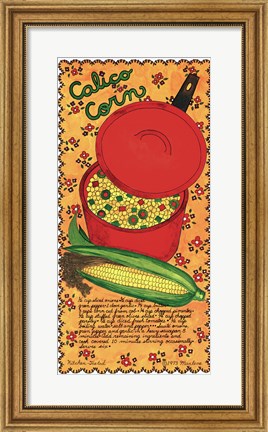 Framed Calico Corn Print