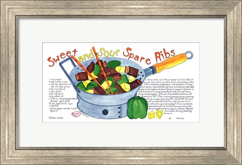 Framed Sweet and Sour Spare Ribs Print