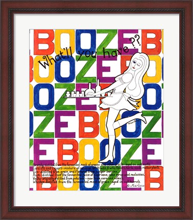 Framed Booze Print