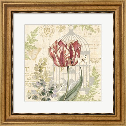 Framed Floral Nature Trail II Print