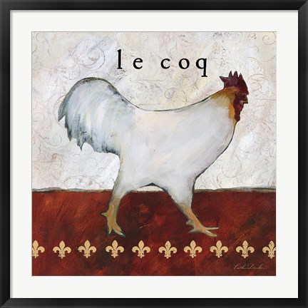 Framed French Country Kitchen I (Le Coq) Print