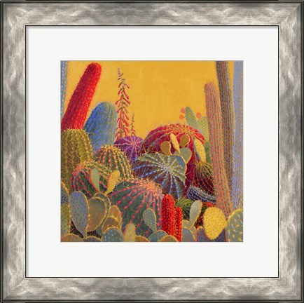 Framed Desert Garden 3 Print