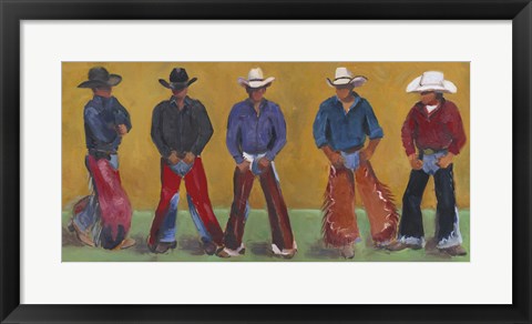 Framed Western Cowboys Print