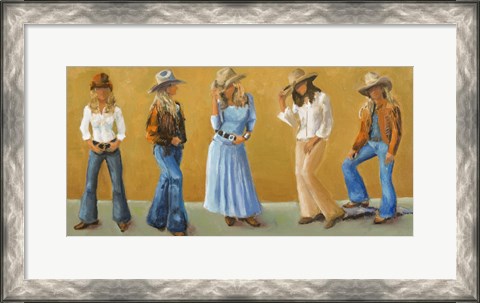 Framed Western Cowgirls Print