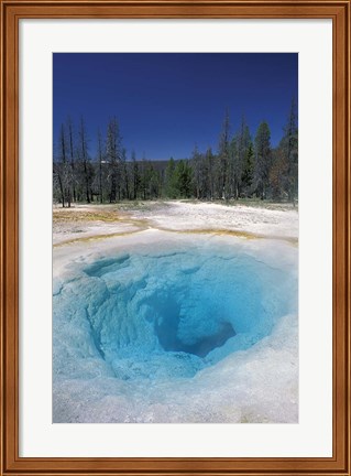 Framed Morning Glory Pool, Yellowstone National Park, Wyoming Print
