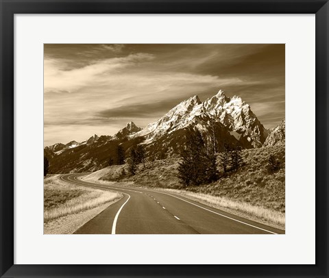 Framed Teton Range, Grand Teton National Park, Wyoming Print