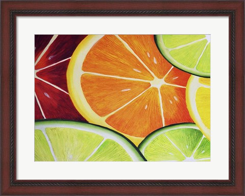 Framed Sliced Orange Print